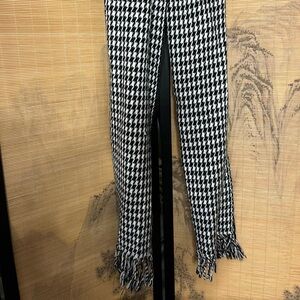 Black and White Houndstooth Pants